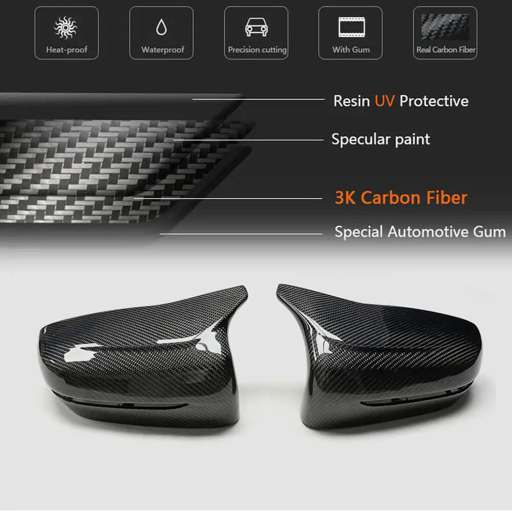 Mirror Caps M-Look Carbon V2 for BMW 5 Series G30/G31 2017-2023 - image 9