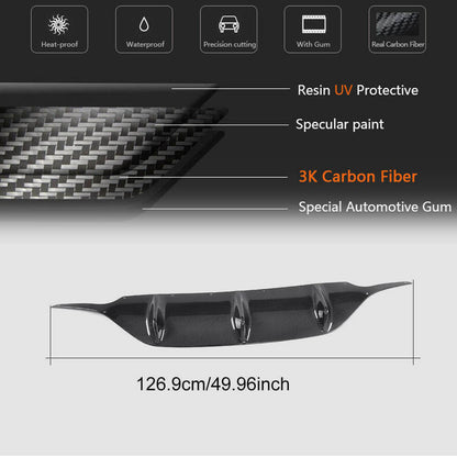 Rear bumper diffuser V2 (for AMG-Line 2017-2019, Carbon) for Mercedes E-class coupe C238 - image 6
