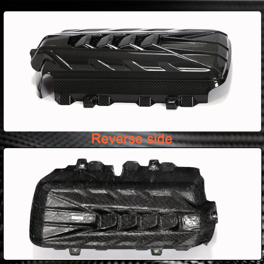 Engine cover (2019-2022, Carbon) for Chevrolet Corvette C8 2019- - image 6