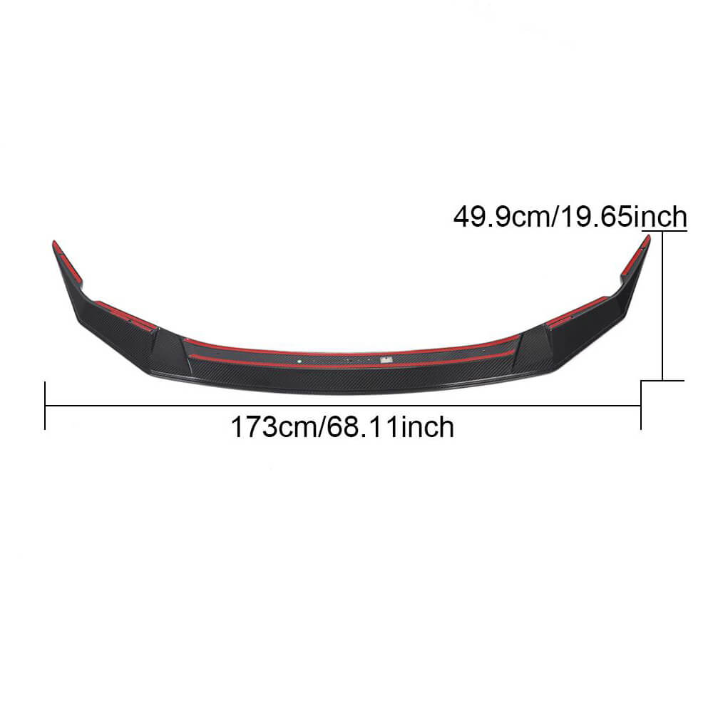 Front Bumper Lip V3 for M5 F90 2020-2024, Carbon for BMW 5 Series G30/31 2017-2023 - image 6