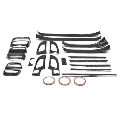 A set of carbon inserts in the interior (2015-2018) for Porsche Cayenne 2010-2017 - image 6