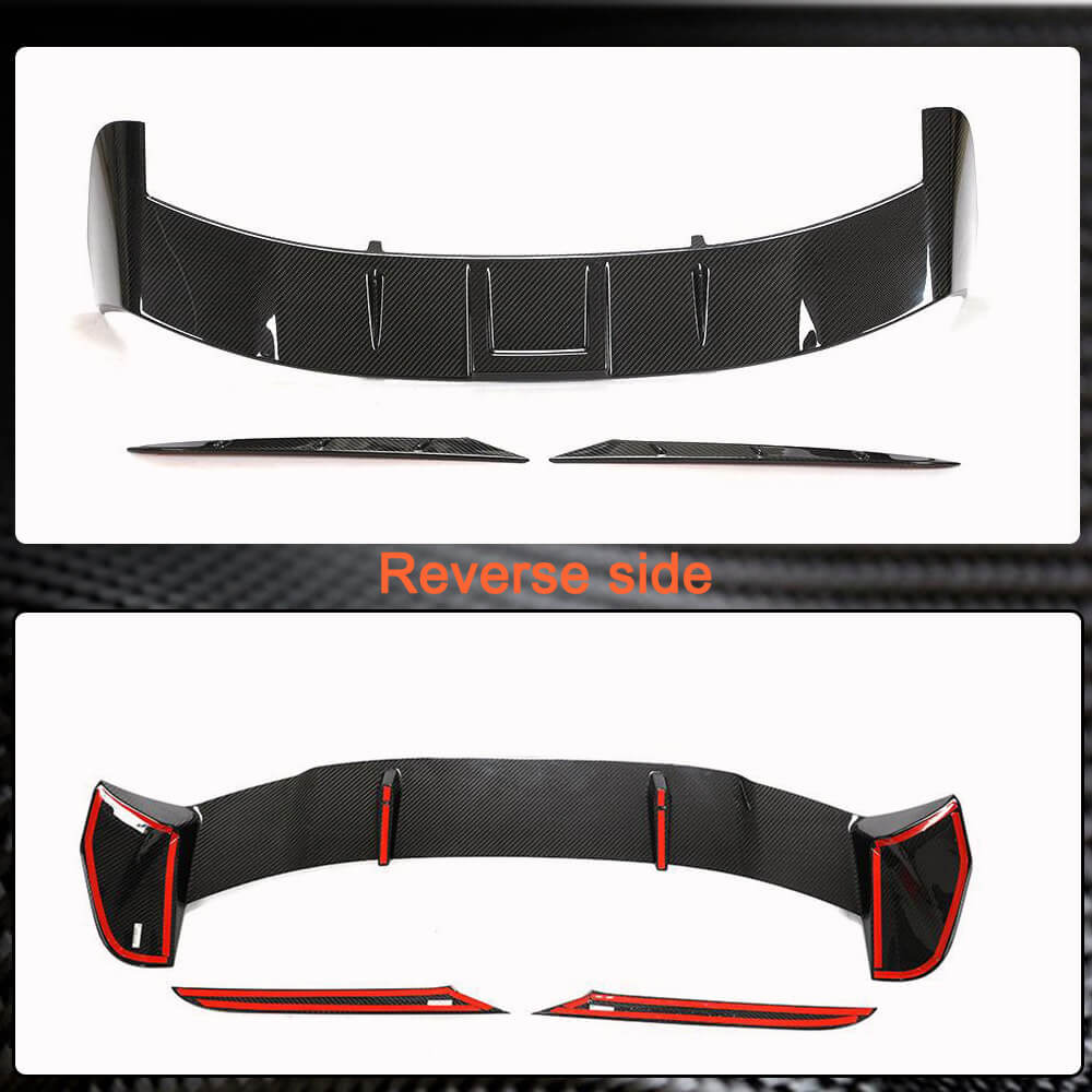 Rear Roof Spoiler Dry Carbon Fiber V2 for Audi A6 C8 2018- - image 6