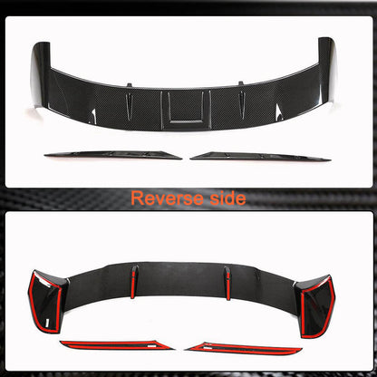 Rear Roof Spoiler Dry Carbon Fiber V2 for Audi A6 C8 2018- - image 6