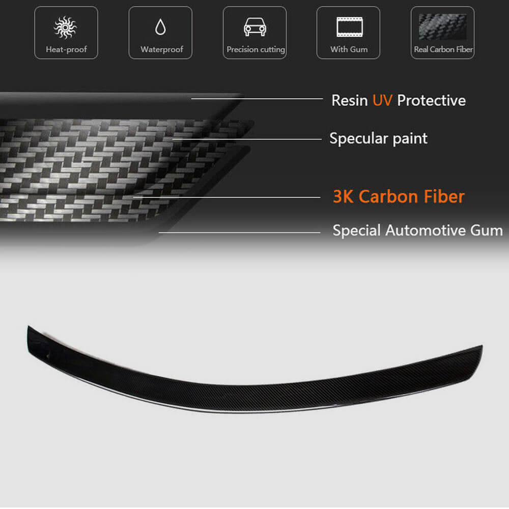 Spoiler SD V1 (Carbon) for Mercedes C-class W204 2007-2015 - image 6