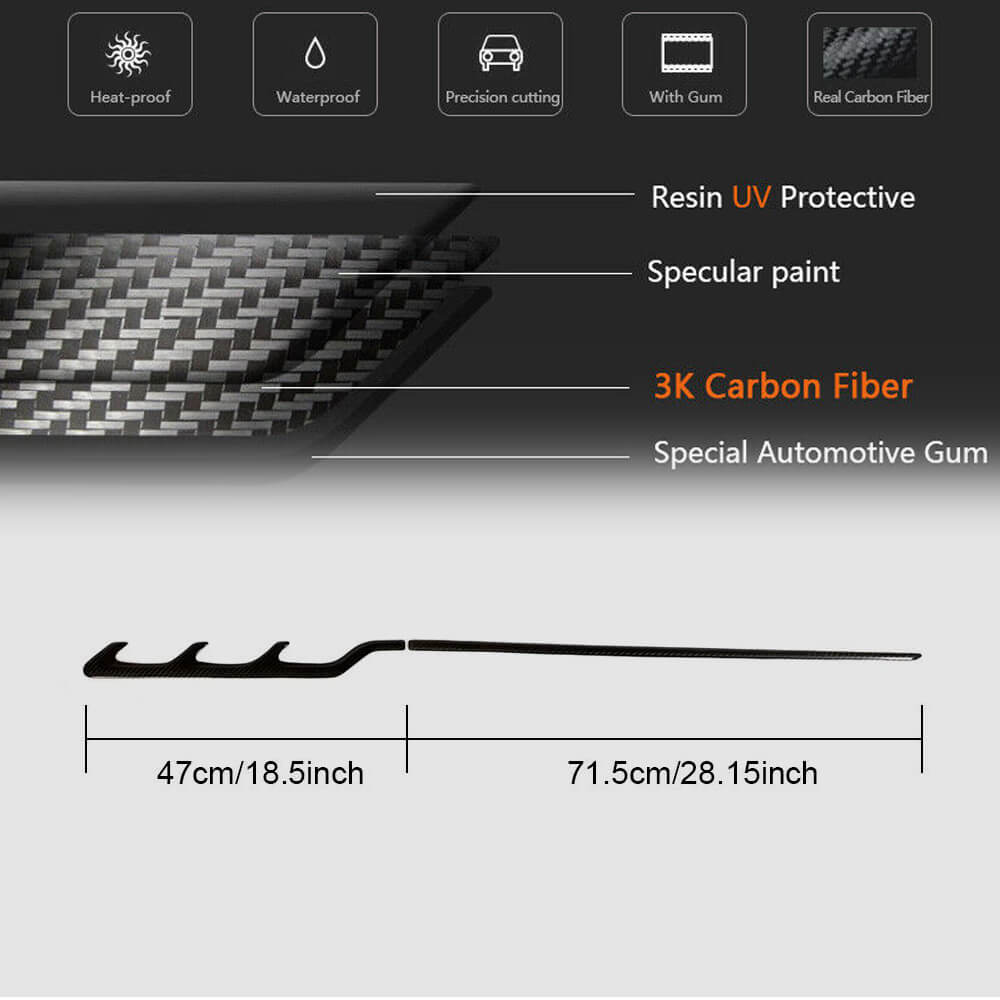 Side Skirt Extensions (Carbon) for Maserati Levante 2016- - image 6