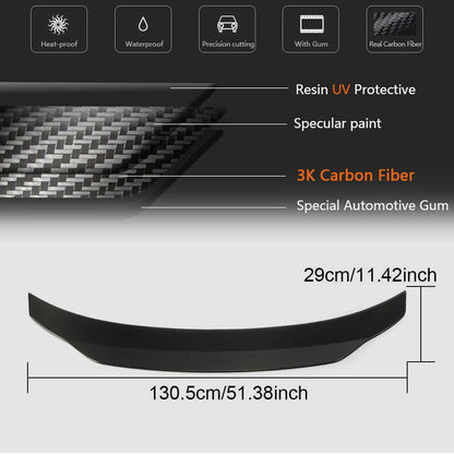 Rear Trunk Spoiler Carbon Fiber V13 (Convertible) for BMW 4 series F-32 2012-2020 - image 6