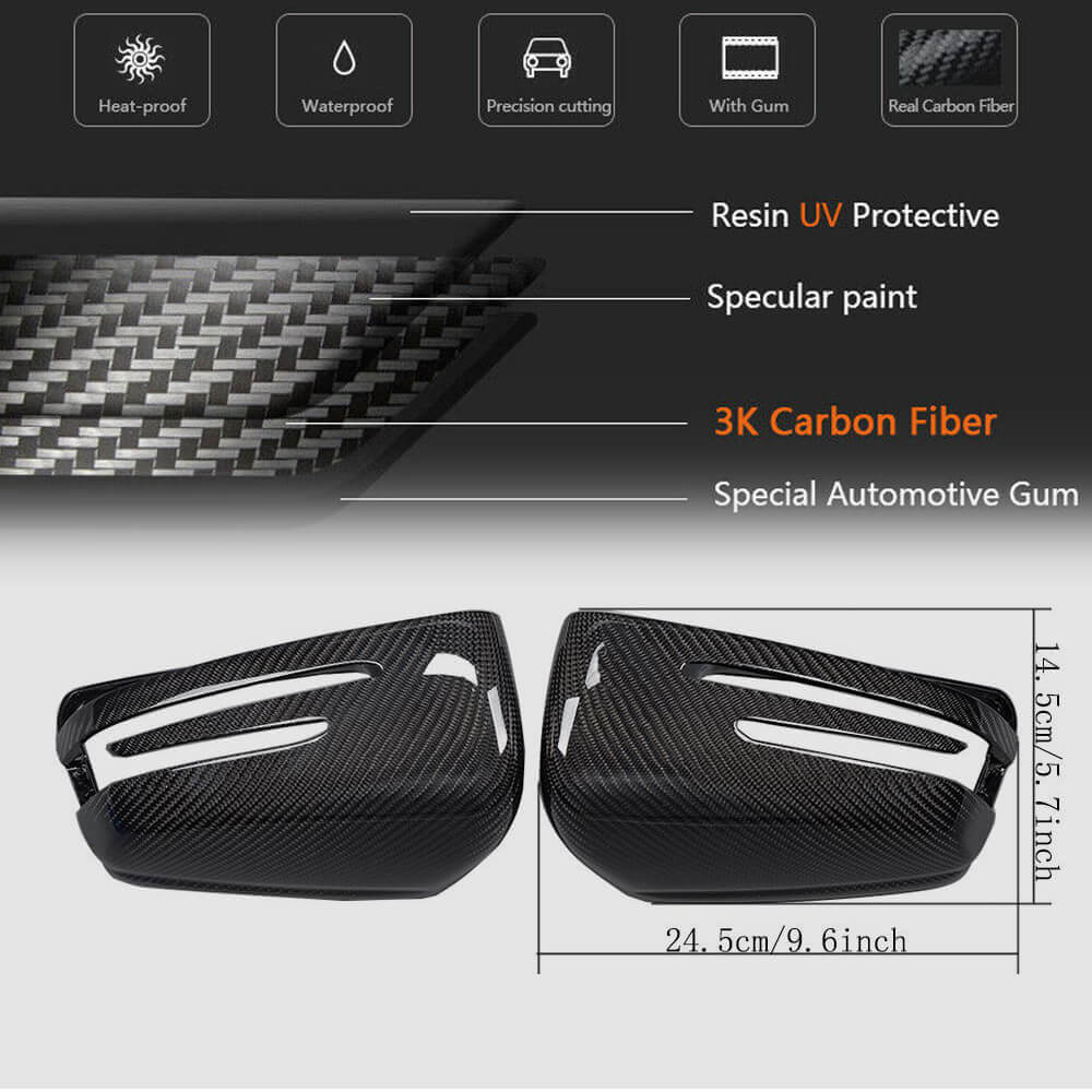 Mirror covers (Carbon) for Mercedes CLS C218 2011-2018 - image 6