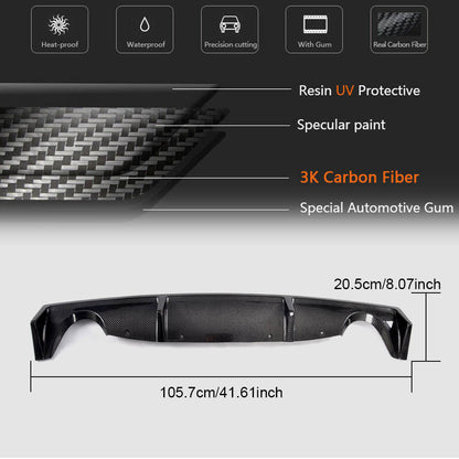 Rear Bumper Diffuser (2003-2009, Carbon) for Nissan 350Z 2002-2009 - image 6