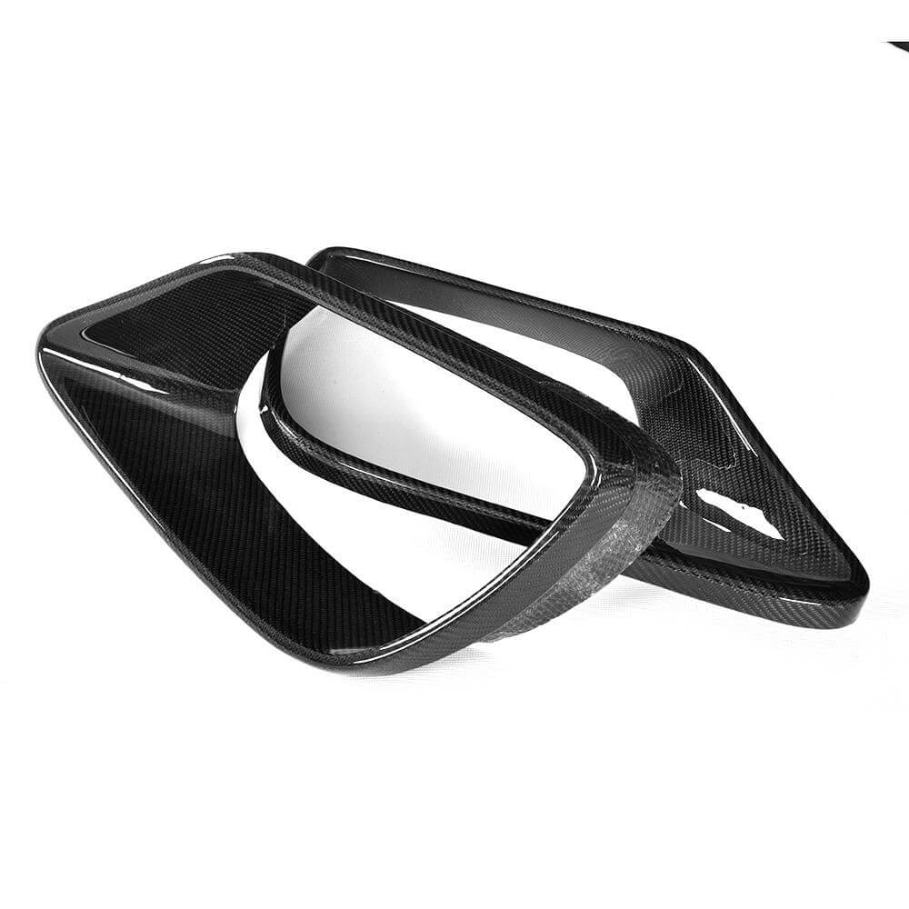Carbon front bumper inserts (for AMG 2016-2018) for Mercedes S-class W222 - image 6