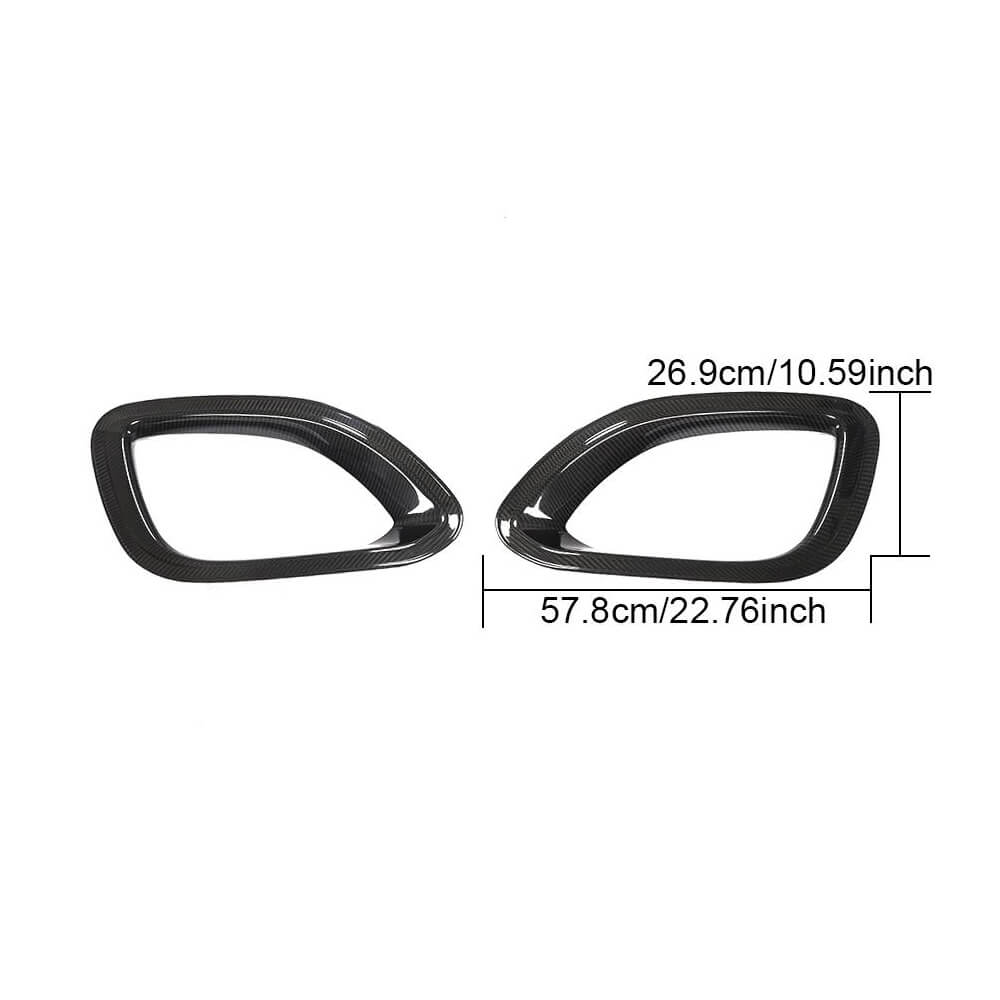 Carbon Front Bumper Covers (for Base 2021+) for Jaguar F-Type 2013-2024 - image 6