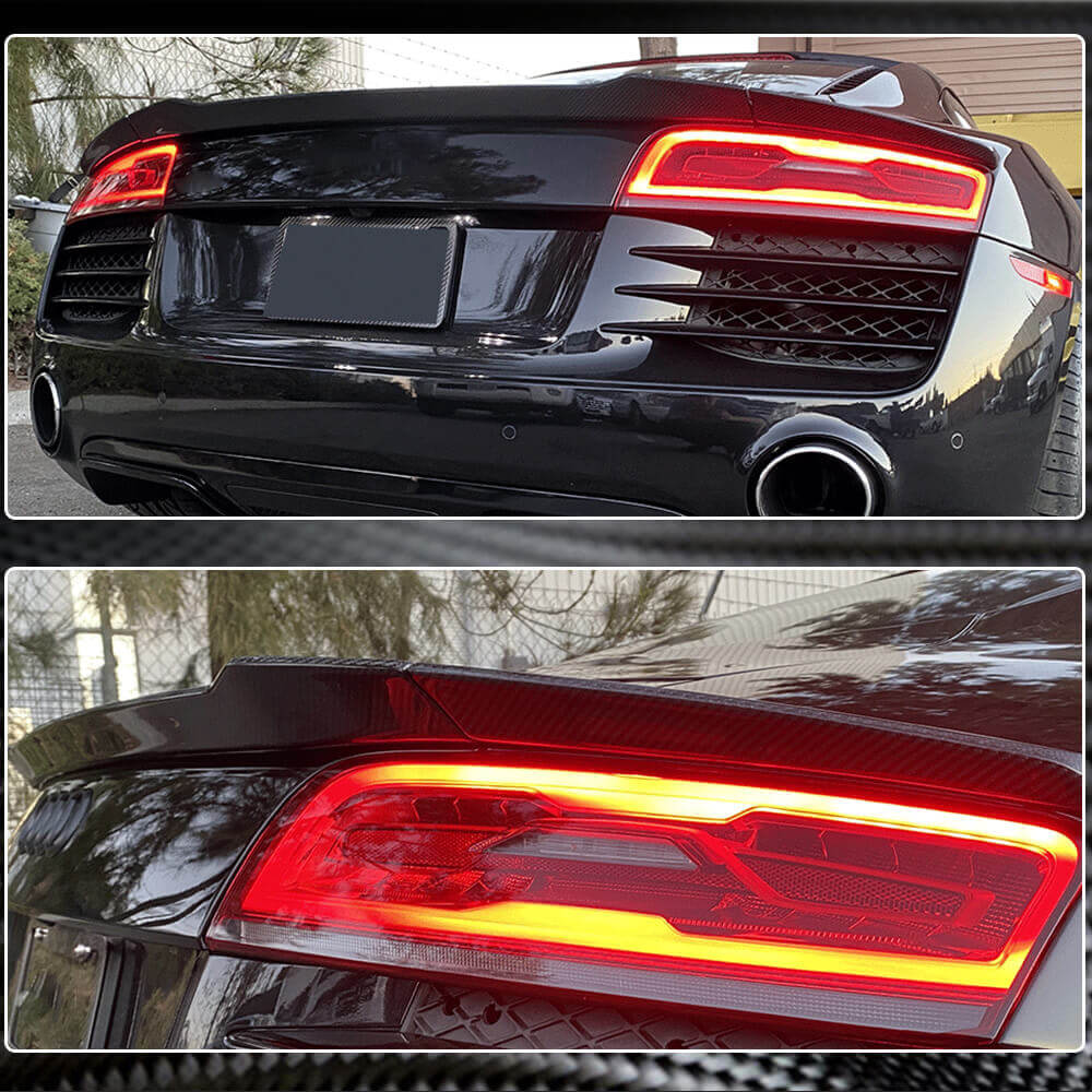 Rear Trunk Spoiler Carbon Fiber for Audi R8 2006-2015 - image 6