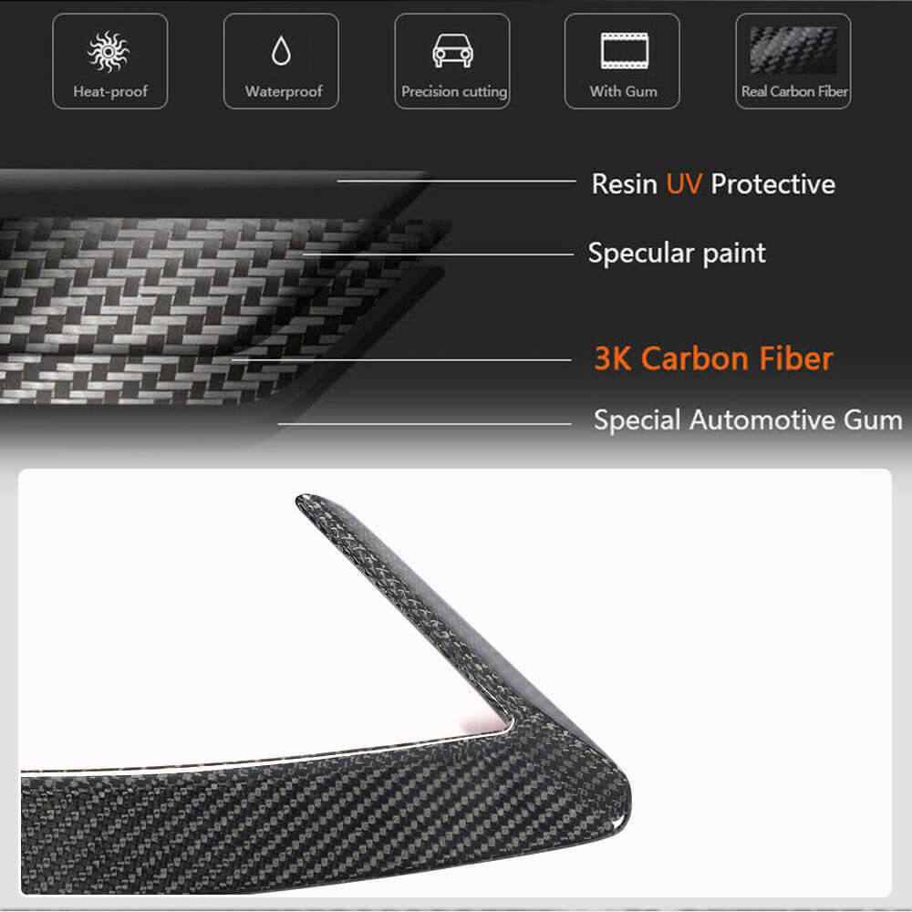 Cover on the rear bumper (2017-2020, Carbon) for Kia Stinger - image 6