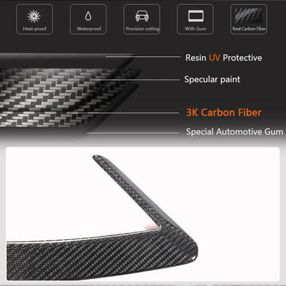 Cover on the rear bumper (2017-2020, Carbon) for Kia Stinger - image 6