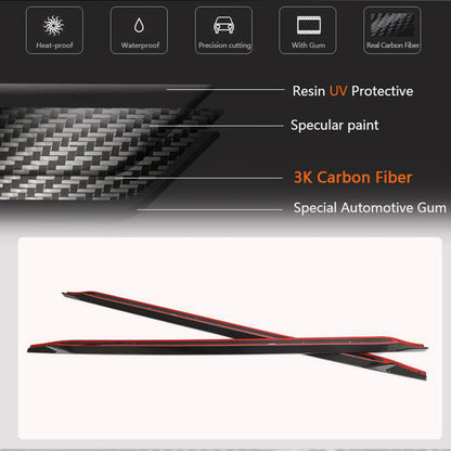 V6 Side Skirt Extensions (for G80, Carbon) for BMW 3 Series G20/21 2018- - image 6