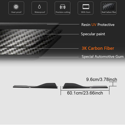 Side Skirts Splitters Dry Carbon Fiber V2 (for G16 M-Sport/F93 M8) for BMW 8 series G14/G15/G16 - image 6