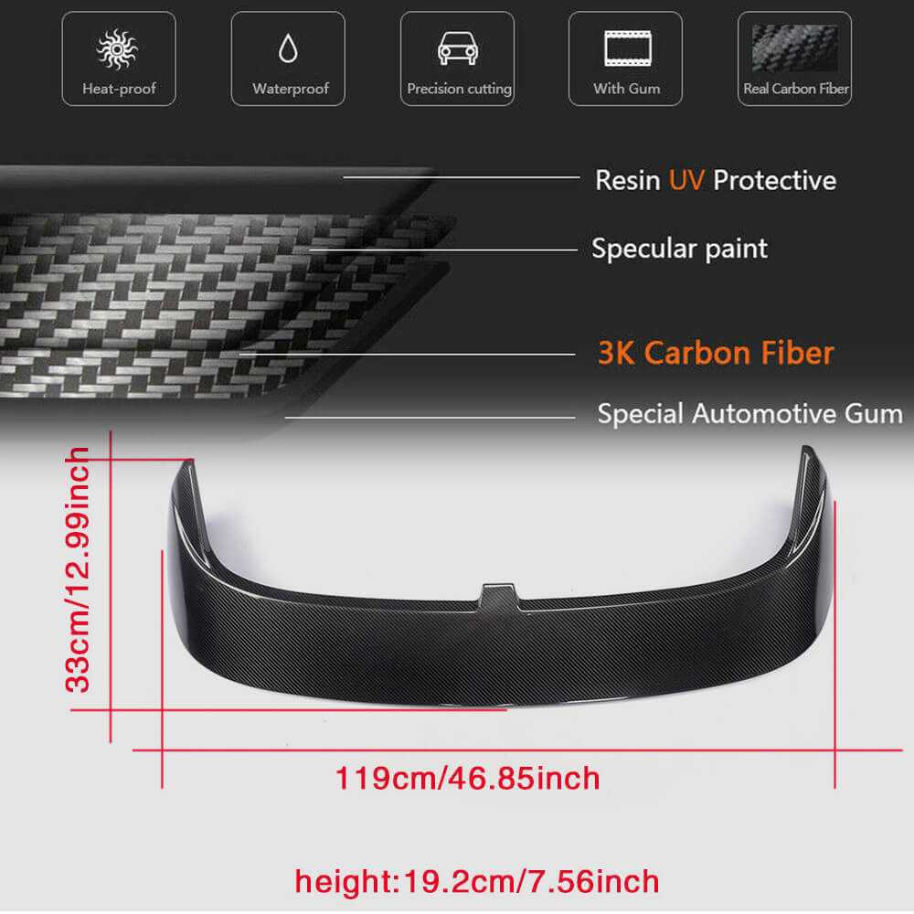 Spoiler V1 (for GTI/R HB, Carbon) for Volkswagen Golf 7/E-Golf 2012-2020 - image 6