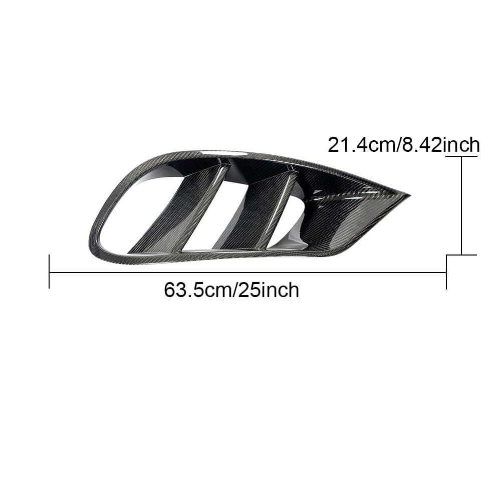 Inserts in the front bumper (for AMG-Line 2015-2018, Dry carbon) for Mercedes S-class C217 Coupe - image 6