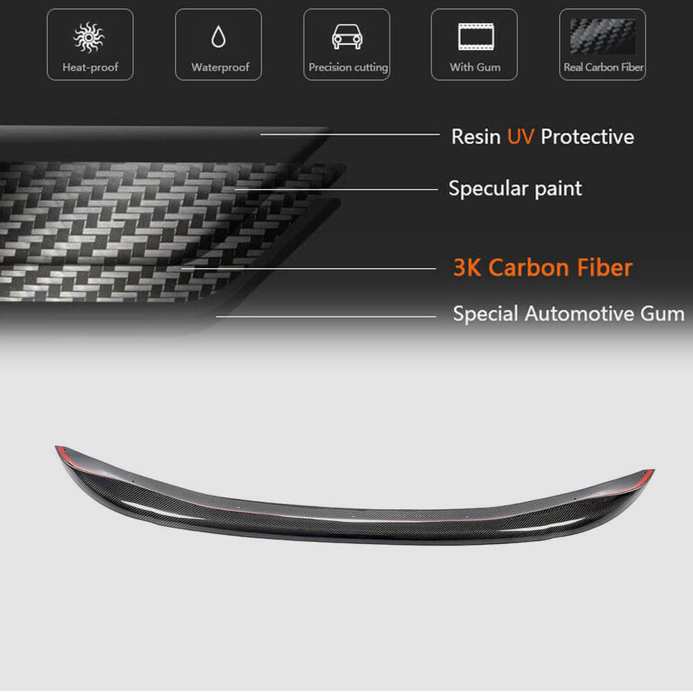 Front Bumper Lip V1 for M-Sport 2019-2022 Carbon for BMW 7 Series G11/G12 2015-2022 - image 6