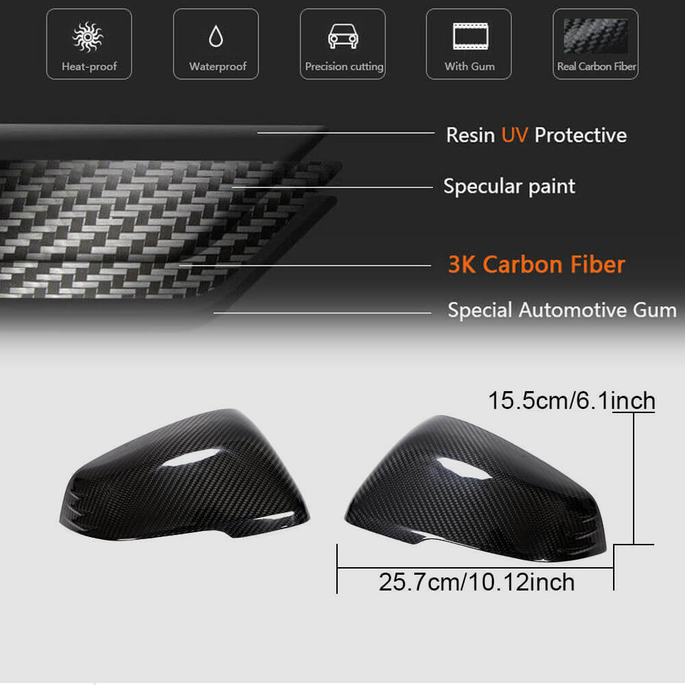 Mirror Covers (Carbon) for Toyota Supra 2019- - image 6