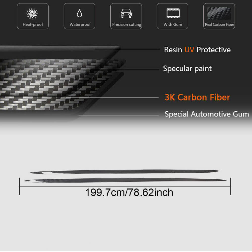 Side Skirts (for GT53 2018-2022, Dry Carbon) for Mercedes AMG GT 4 X290 2018- - image 6