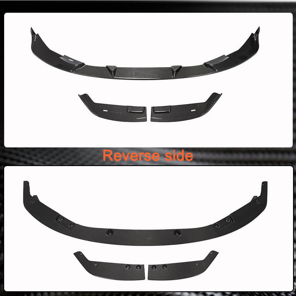 Front Bumper Lip Carbon Fiber V7 (for G80) for BMW 3 series G20/21 2018- - image 6
