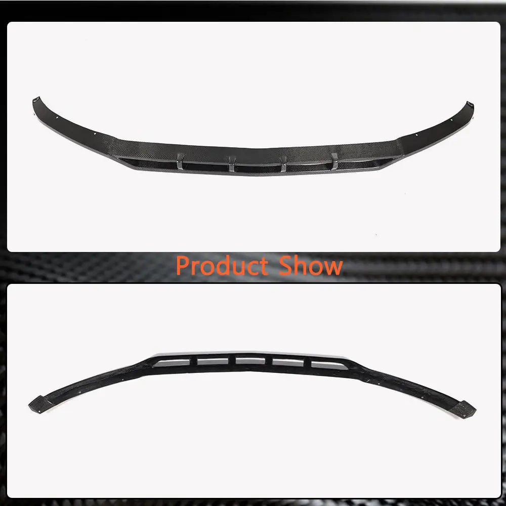 Front Bumper Lip for AMG-Line 2020+, Carbon for Mercedes GLC X253 2015-2022 - image 6