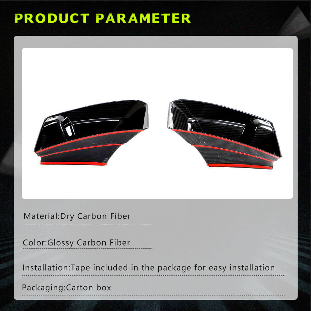 Front Bumper Splitters Carbon Fiber V2 (for G87) for BMW 2 Series G42 2021- - image 6