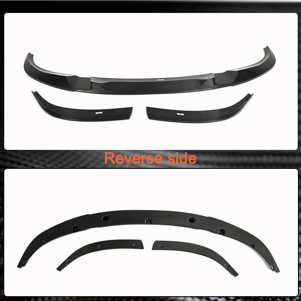 Front Bumper Lip V2 for G26 M-Sport, Carbon for BMW 4 Series G22/23/26 2020- - image 6
