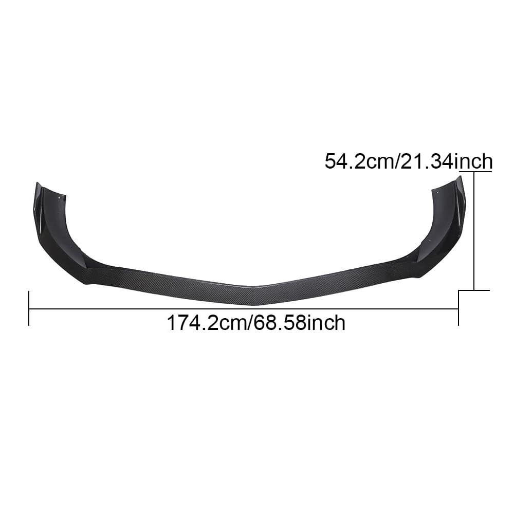 Front Bumper Lip Spoiler (for Base 2016-2020, Carbon) for Mercedes SLK R172 2011-2016 - image 6