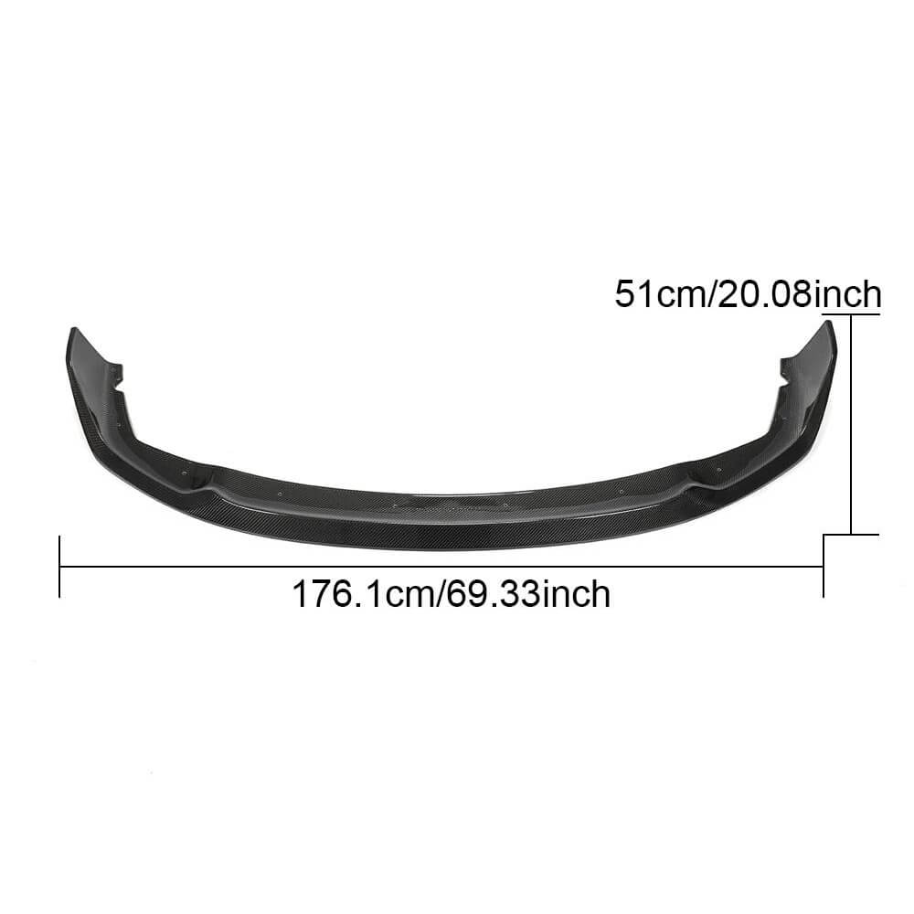 Front Bumper Lip Carbon Fiber (M-Sport) for BMW 1 series F40 2019-2024 - image 6