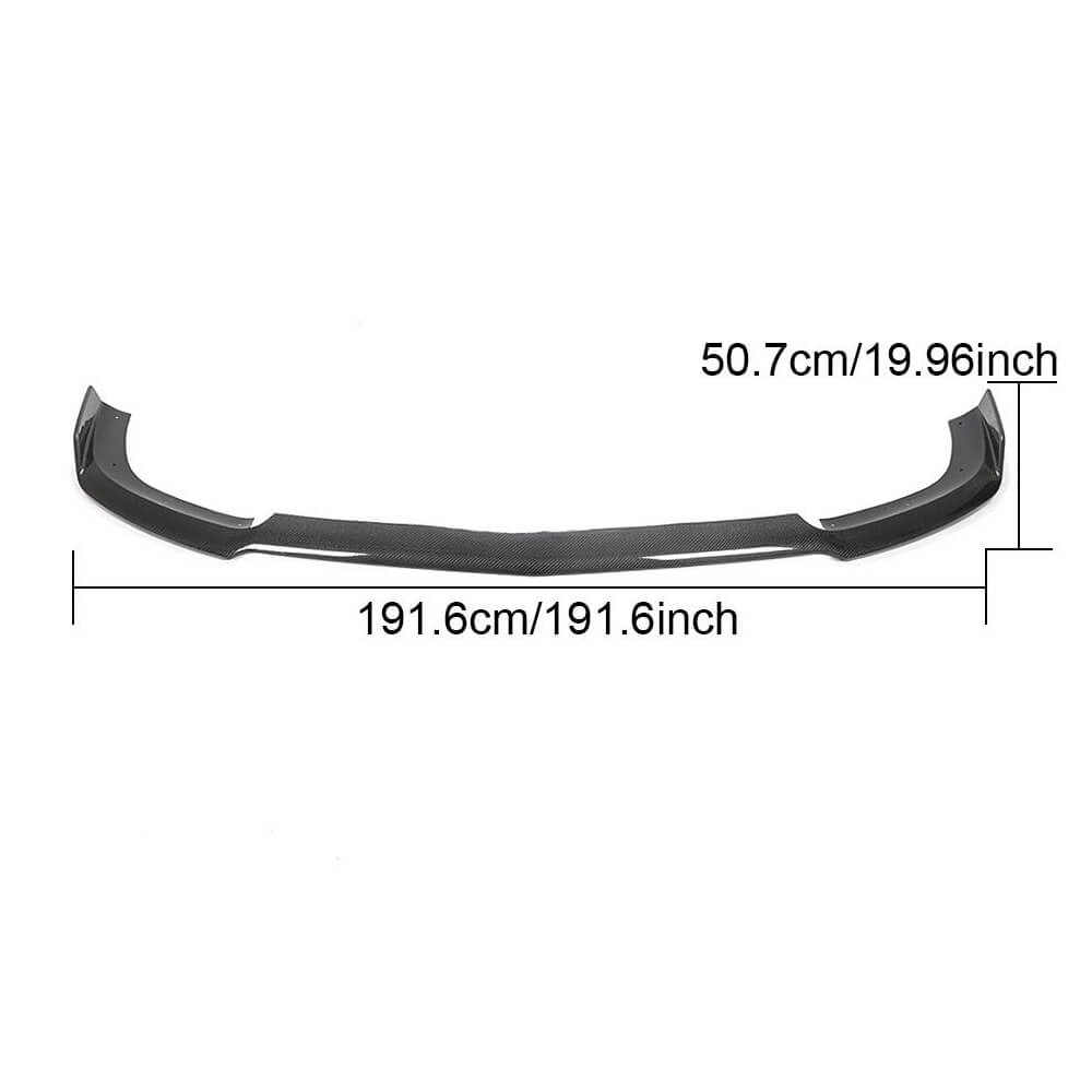 Front Bumper Lip Spoiler (for GT43/GT50/GT53 2018-2022, Carbon) for Mercedes AMG GT 4 X290 2018- - image 6