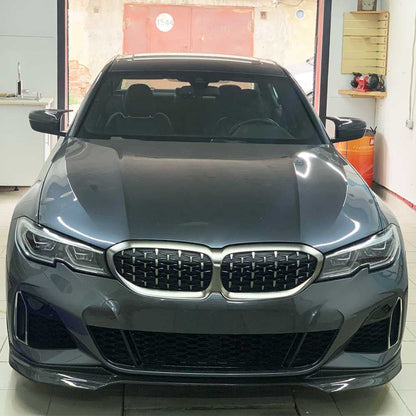 Front Bumper Lip V3 for M-Sport 2018-2022, Carbon for BMW 3 Series G20/21 2018- - image 6