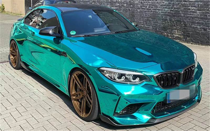 Front Bumper Lip V2 for F87 M2 Competition, Carbon for BMW 2 Series F22/F23 2014-2021 - image 6