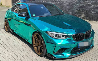 Front Bumper Lip V2 for F87 M2 Competition, Carbon for BMW 2 Series F22/F23 2014-2021 - image 6