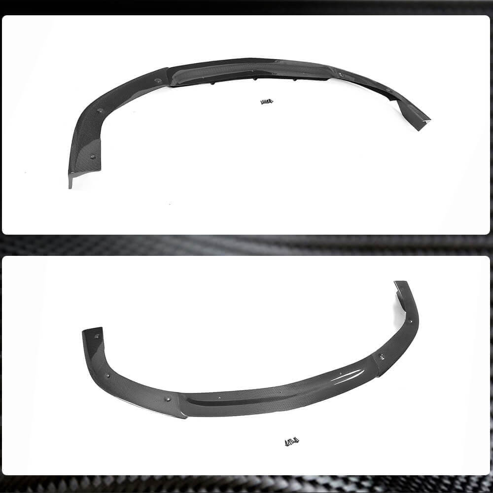 Front Bumper Lip V1 Add-on (for CLS63 AMG SD 2015-2018, Carbon) for Mercedes CLS C218 2011-2018 - image 6
