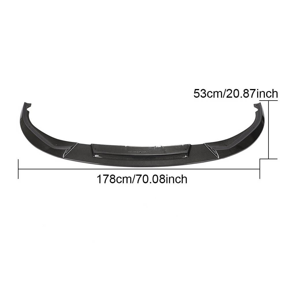 Front Bumper Lip Carbon Fiber V2 (2021+ M-Sport) for BMW 5 Series G30/31 2017-2023 - image 6