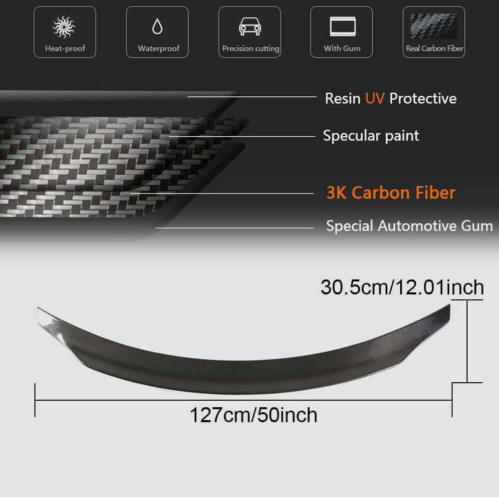 Spoiler V3 (Carbon) for Mercedes E-class coupe C238 2016-2024 - image 6