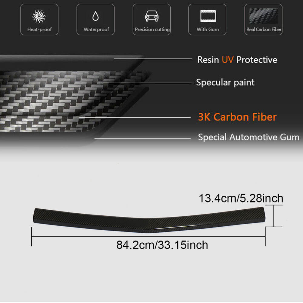 Front Bumper Lip V2 for CTS V Coupe, Carbon for Cadillac CTS 2007-2014 - image 6