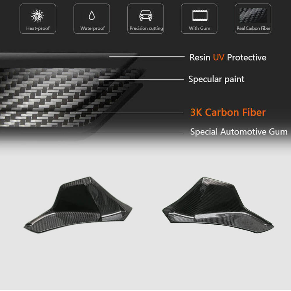 Covers on the rear bumper (Carbon) for Toyota Supra 2019- - image 6