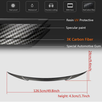 Spoiler V6 (for SD 2015-2021, Carbon) for Mercedes C-сlass W205 2014-2021 - image 6