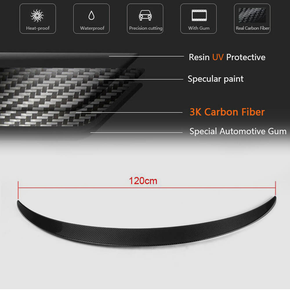 Spoiler V10 (SD, Carbon) for Mercedes CLA C117 2013-2019 - image 6