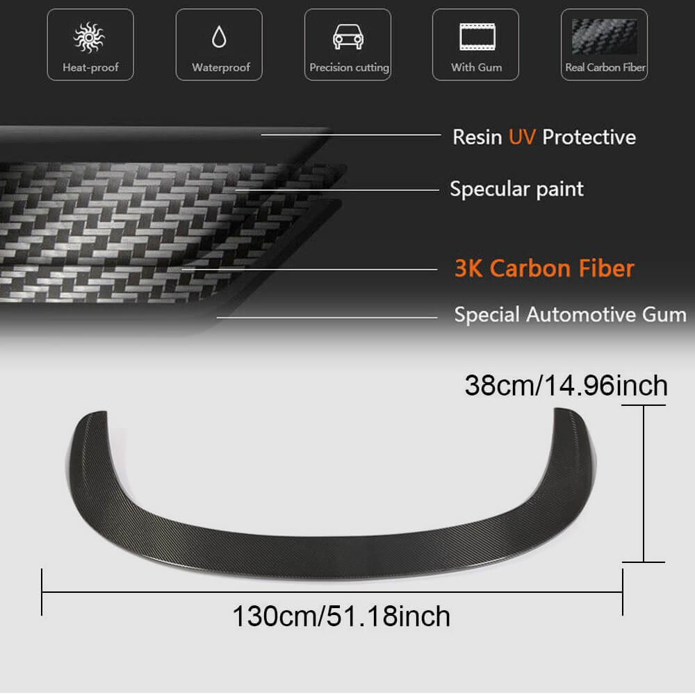 Spoiler (for GLE, Carbon) for Mercedes GLE/ML сlass W166 2011-2018 - image 6