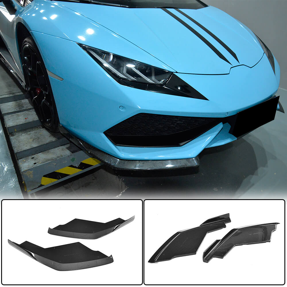 Front Bumper Flaps V1 Carbon for Lamborghini Huracan 2014- - image 6