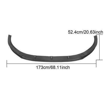 Front bumper lip Lip V6 (for S-Line Sedan 2015-2019, Carbon) for Audi A4 B9 2015-2024 - image 6
