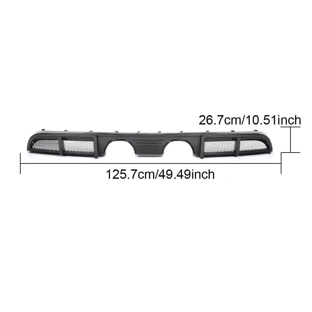 Rear bumper diffuser (for Carrera 4 GTS 2017-2018, Carbon) for Porsche 911 2012-2018 - image 6