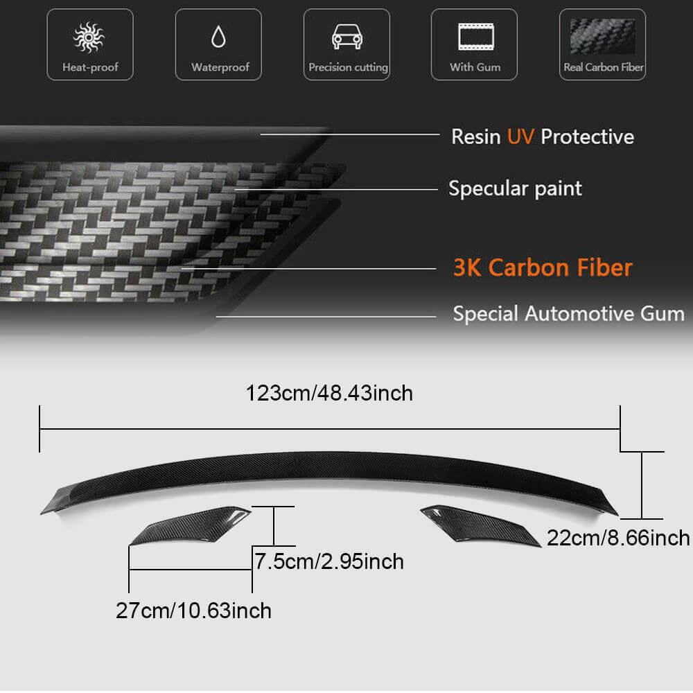 Spoiler V2 (for Sportback, Carbon) for Audi A5 2016-2025 - image 6