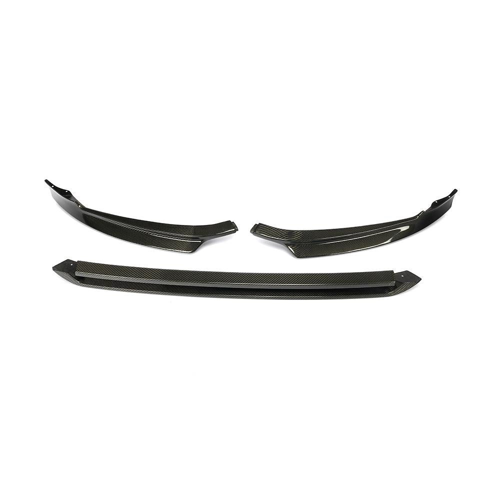 Front Bumper Lip Spoiler (for Base 2017-2020, Carbon) for Volkswagen Golf 7/E-Golf 2012-2020 - image 6