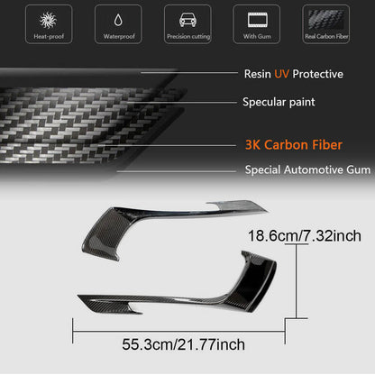 Covers for fog lights (2016-2019, carbon) for Porsche Boxster/Cayman 982 (718) 2016- - image 6