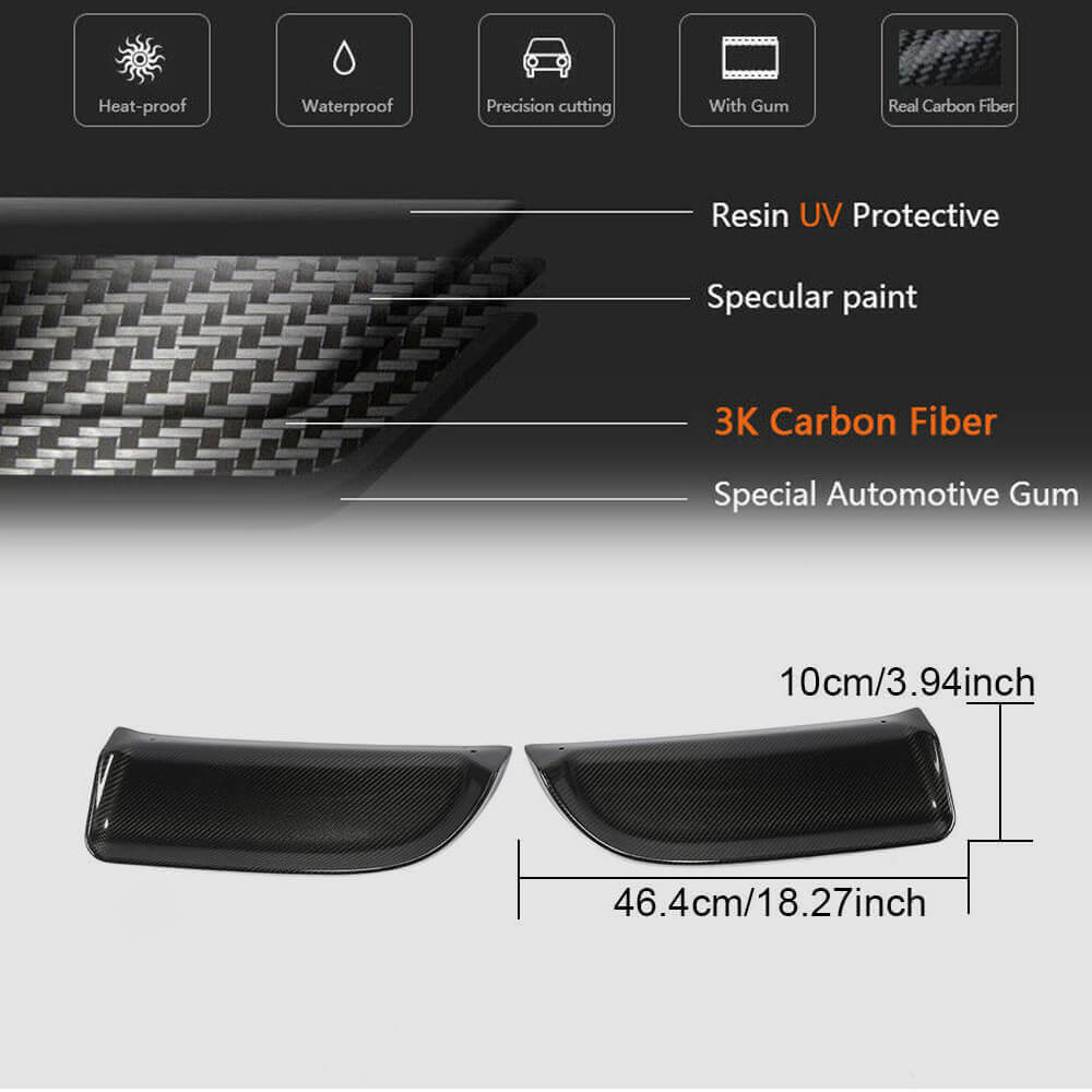 Rear bumper diffuser V2 (2016-2019, Carbon) for Porsche Boxster/Cayman 982 (718) 2016- - image 6