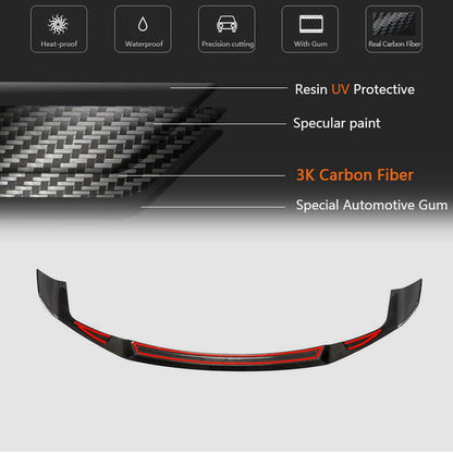 Front Bumper Lip V4 for F87 M2 Competition, Carbon for BMW 2 Series F22/F23 2014-2021 - image 6